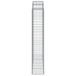 vidaXL Paniers à gabions arqués 13 Pièces 200x50x220/240 cm Fer galvanisé