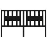 vidaXL Tête de lit Noir 206x4x100 cm Bois massif de pin
