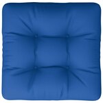 vidaXL Coussin de palette bleu 58x58x10 cm tissu