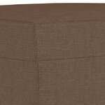 vidaXL Ensemble de canapés 4 Pièces avec coussins marron tissu