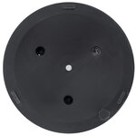 Pied de parasol base de lestage parasol rond ciment HDPE motif rosace Ø 49 cm poids net 15 Kg noir