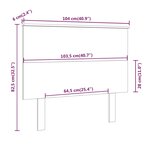 vidaXL Tête de lit Gris 104x6x82 5 cm Bois massif de pin