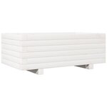 vidaXL Jardinière blanc 70x40x26 5 cm bois de pin massif