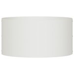 vidaXL Grand Pot Métal Blanc Blanc Métal Grand Jardinières