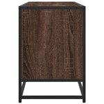 vidaXL Meuble TV chêne marron 150x35x41 cm bois d'ingénierie et métal