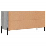vidaXL Meuble TV sonoma gris 102x36x50 cm bois d'ingénierie