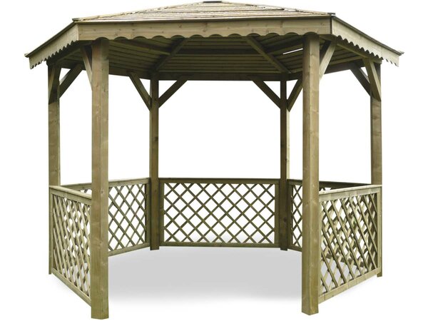 Kiosque en bois "Pavilion" - 6.68 m² - 3.15 x 2.57 x 2.56 m - 16 mm