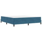 vidaXL Lit à ressorts avec matelas Bleu foncé 180 x 200 cm tissu