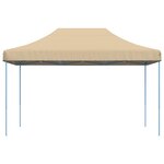 vidaXL Tente de fête Beige 292 x 440 x 315 cm Tissu Oxford