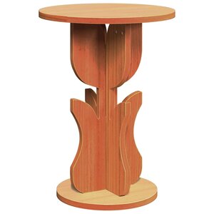 vidaXL Table basse Brun cire 39 5 x 39 5 x 53 5 cm Bois massif en pin