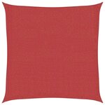 vidaXL Voile d'ombrage 160 g/m² Rouge 2 5x2 5 m PEHD