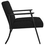 vidaXL fauteuil Noir 59 x 75 x 78 cm tissu