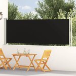 vidaXL Auvent latéral rétractable de patio 117x600 cm Noir
