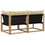 vidaXL Unité de canapé sectionnel Blanc 162 5 x 83 x 73 cm