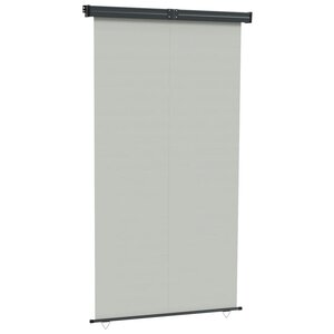 vidaXL Auvent latéral de balcon 165x250 cm Gris