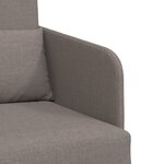 vidaXL Canapé-Lit de Sol 2-en-1 Taupe 65x80x83 cm Tissu