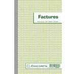 Manifold Factures 21x13 5cm 50 Feuillets Double Autocopiant Texte En Français - Blanc - X 10 - Exacompta