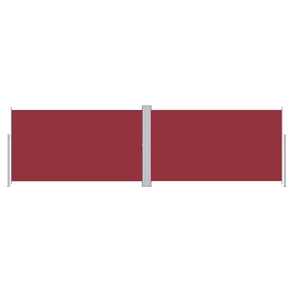 vidaXL Auvent latéral rétractable Rouge 180x600 cm