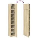 vidaXL Armoire de rangement mince chêne sonoma 30x42 5x225 cm