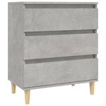 vidaXL Buffet Gris béton 60x35x70 cm Bois d'ingénierie