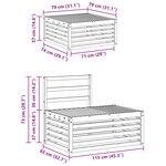 vidaXL Ensemble de canapés d'extérieur 4 Pièce