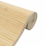 vidaXL Tapis rectangulaire naturel clair 70x400 cm bambou