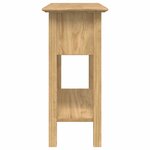 vidaXL Table console avec tiroir BODO Marron miel 91 x 34.7 x 74 cm