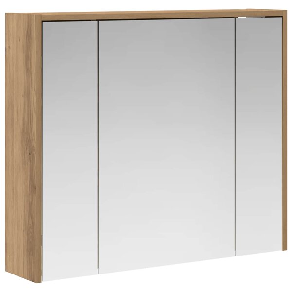 vidaXL Armoire Miroir de Salle de Bain Chêne artisan