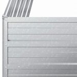 vidaXL Lit surélevé de jardin 100x100x45 cm Acier galvanisé Argenté