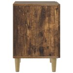 vidaXL Cabinet de chevet 2 Pièces Chêne fumé 43 x 34 5 x 50 cm