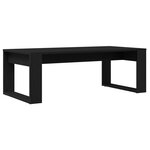 Table basse vidaXL noire en chêne 102x50x35 cm en bois d'ingénierie