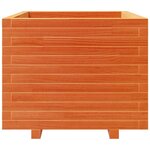 vidaXL Jardinière cire marron 60x60x49 5 cm bois de pin massif