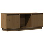 vidaXL Meuble TV Marron miel 110 5x35x44 cm Bois de pin massif