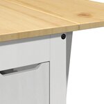 vidaXL Ensemble à manger papillon 5 Pièces Corona pliable blanc bois pin