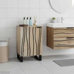 vidaXL Meuble de Lavabo de Salle de Bain Blanc 38 x 33 5 x 58 cm