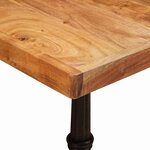 vidaXL Table de bistrot Marron 50 x 50 x 76 cm Bois d'acacia massif