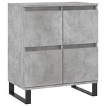 vidaXL Buffets 2 Pièces gris béton bois d'ingénierie