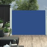 vidaXL Auvent latéral rétractable de patio 100x500 cm Bleu