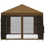 vidaXL Abri de jardin avec parois 4 × 3 m Taupe Polyester et Acier