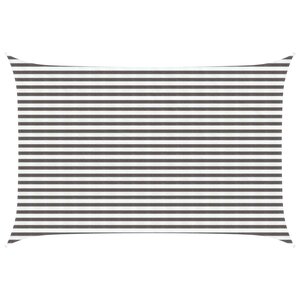 vidaXL Voile d'ombre 3 x 5 m HDPE Rectangulaire Gris clair et blanc