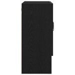 vidaXL Meuble mural Chêne noir 60 x 30 x 70 cm Bois d'ingénierie
