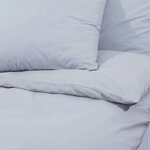 vidaXL Ensemble de housse de couette Gris 220x240 cm Coton