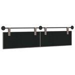 vidaXL Tête de lit suspendue Taupe Tissu