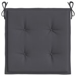 vidaXL Coussins de chaise de jardin lot de 6 anthracite 50x50x3 cm