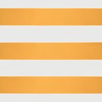 vidaXL Auvent rétractable jaune et blanc 4x3 m tissu et aluminium