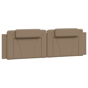 vidaXL Coussin de tête de lit Viana cappuccino 180 cm similicuir