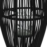 vidaXL Bougeoir suspendu Bambou Noir 95 cm