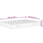 vidaXL Matelas à ressorts ensachés dureté moyenne 140x190 cm