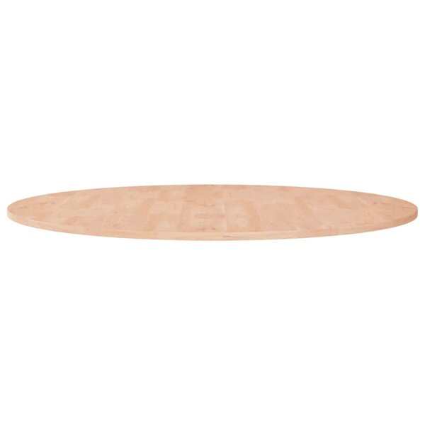 vidaXL Dessus de table rond Ø90x1 5 cm Bois de chêne massif non traité