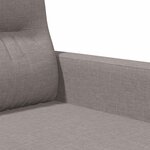 vidaXL Canapé à 3 places Taupe 180 cm Tissu
